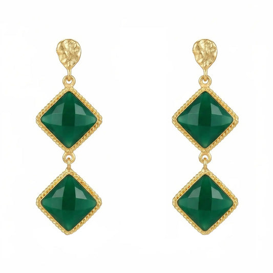 Pendientes Areu Ed. Limitada Verde