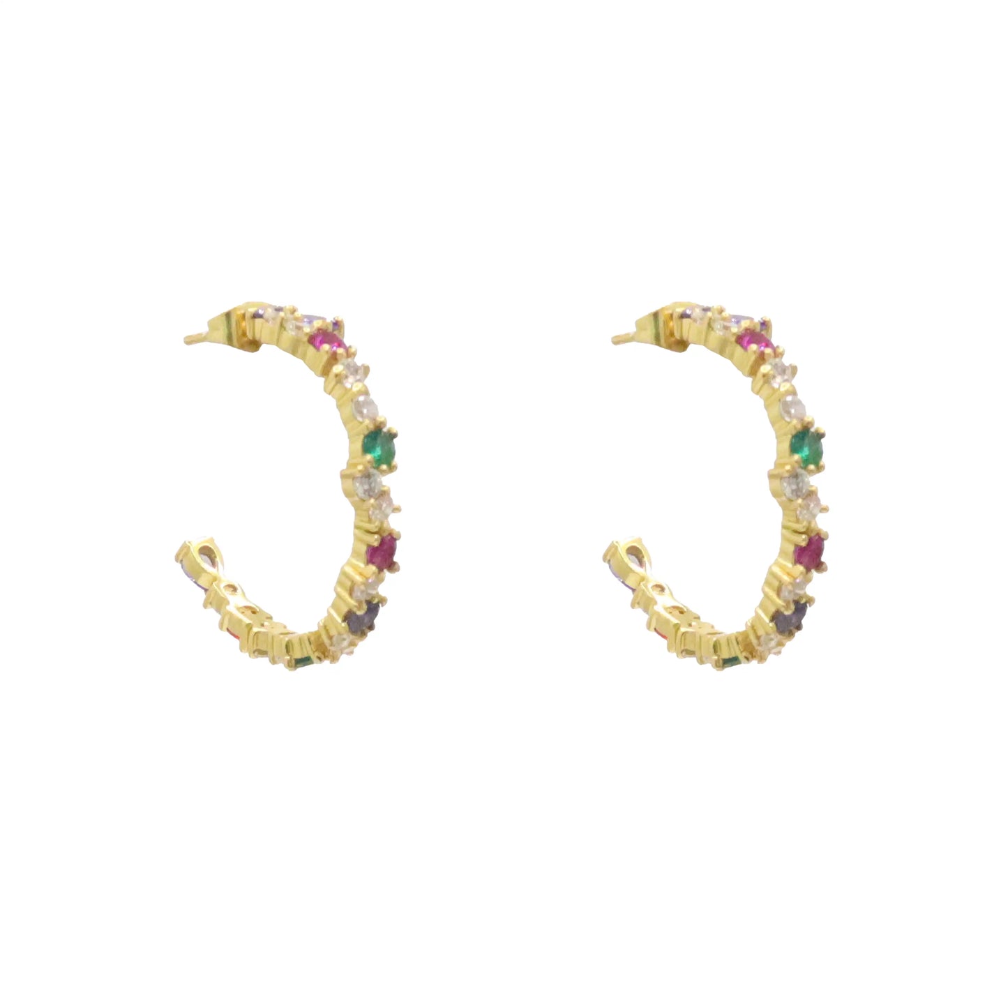 Pendientes Aros Confetti Multicolor