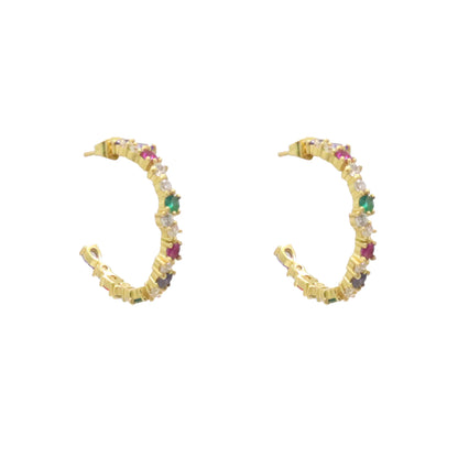 Pendientes Aros Confetti Multicolor