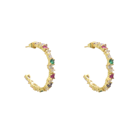 Pendientes Aros Confetti Multicolor