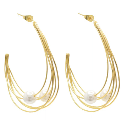 Pendientes Aros Galatea Perlas