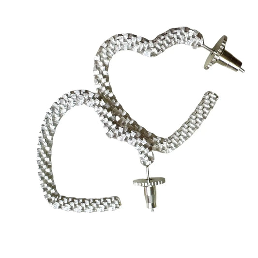 Pendientes Aros Latido Plata