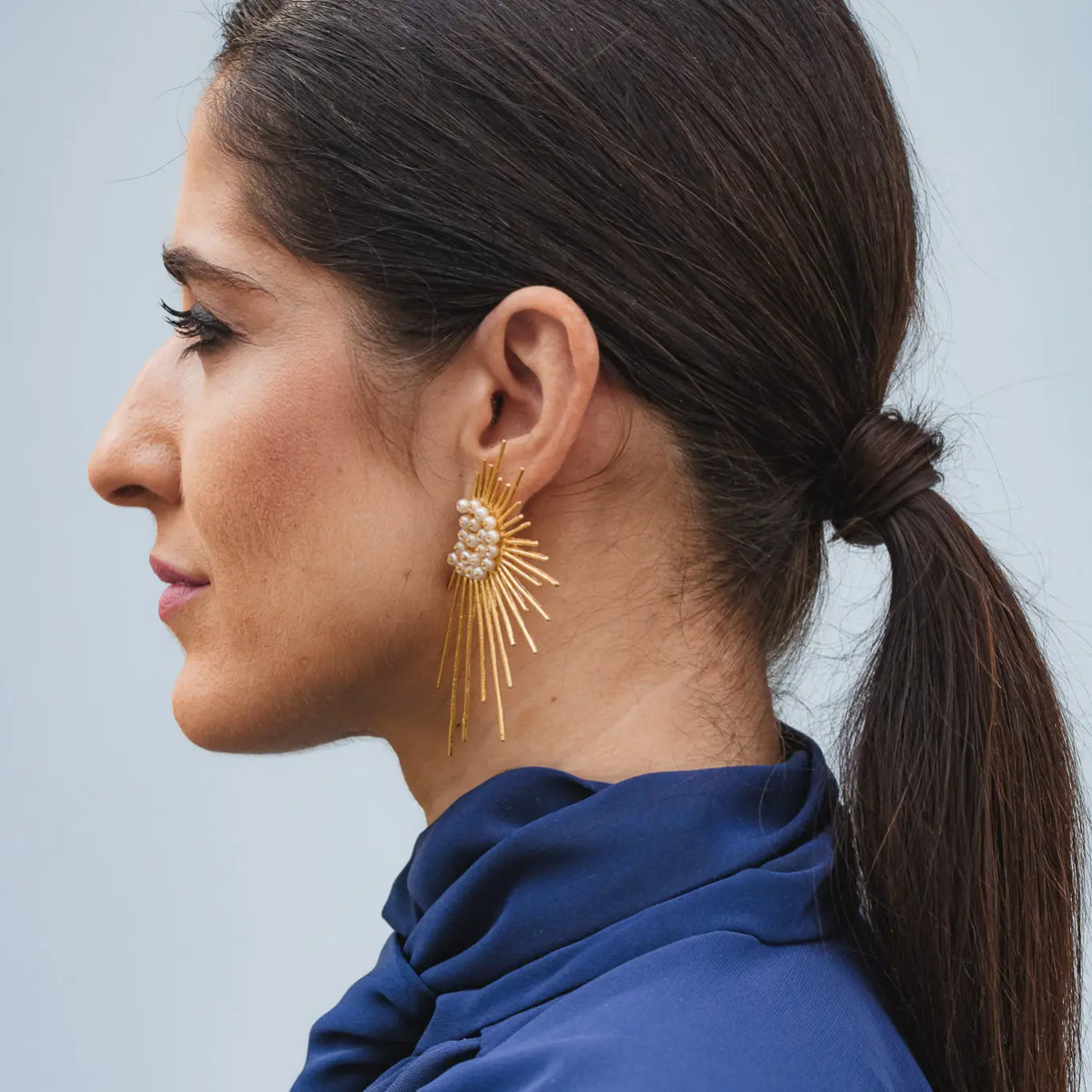 Pendientes Auranti Perlas