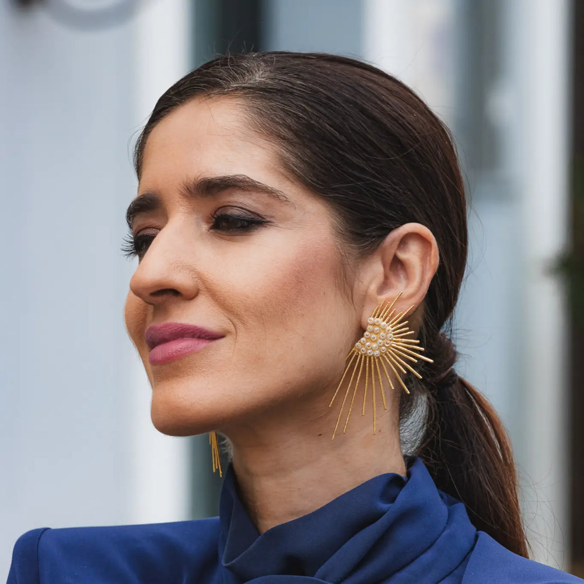 Pendientes Auranti Perlas