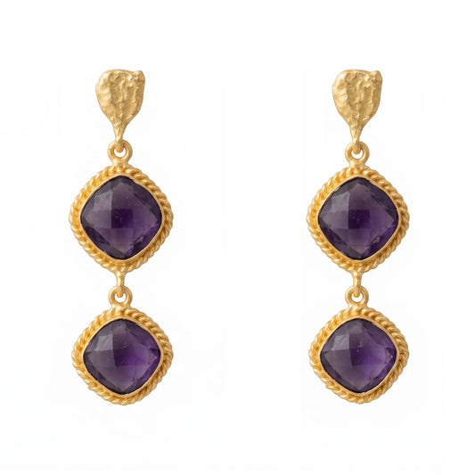 Pendientes Auregui Ed. Limitada Morado