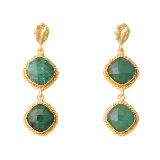 Pendientes Auregui Ed. Limitada Verde