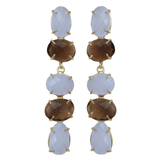 Pendientes Barokki Ed. Limitada Lila claro y Marrón