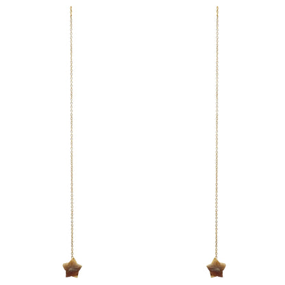 Pendientes Cadena Astrea Blanco nácar