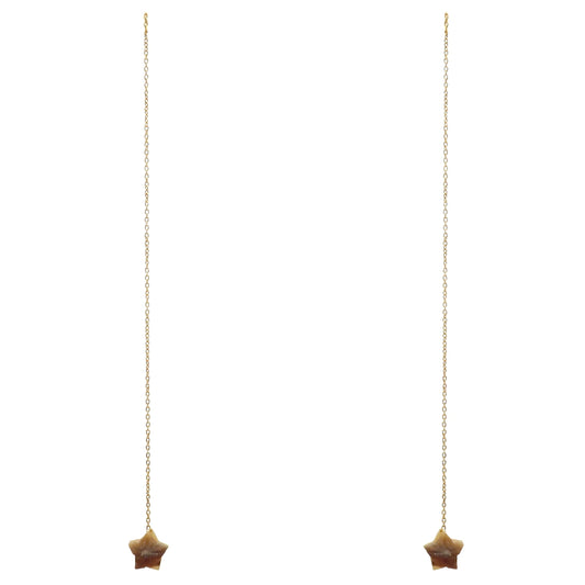 Pendientes Cadena Astrea Blanco nácar