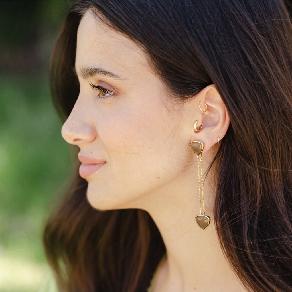 Pendientes Capuchina Ed. Limitada Marrón