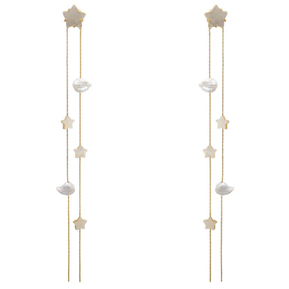 Pendientes Cascade Perlas y nácar