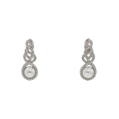 Pendientes Celestial Plata Shine Perla