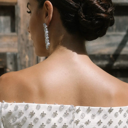Pendientes Chandelier Plata Shine
