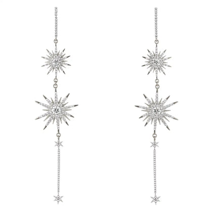 Pendientes Constelación Line Plata Shine