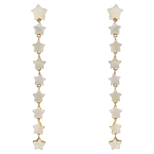 Pendientes Constella Blanco nácar