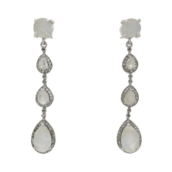 Pendientes Copine Shine Ed. Limitada Plata Nácar y Blanco