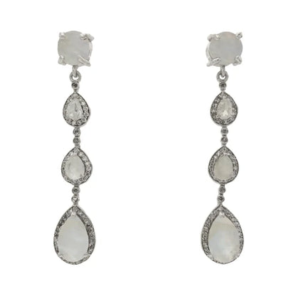 Pendientes Copine Shine Ed. Limitada Plata Nácar y Blanco