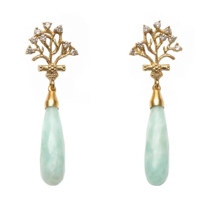 Copla Earrings Limited Edition Aqua Green Amazonite