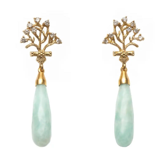 Copla Earrings Limited Edition Aqua Green Amazonite