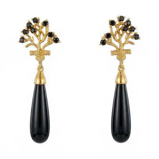 Pendientes Copla Negro