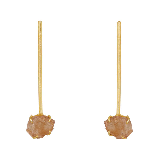 Pendientes Cristalia Rough Beige