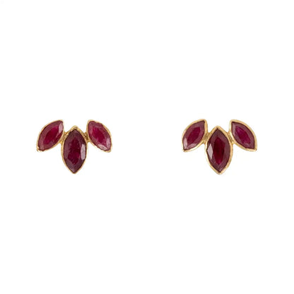 Pendientes Daisy Big Rubí