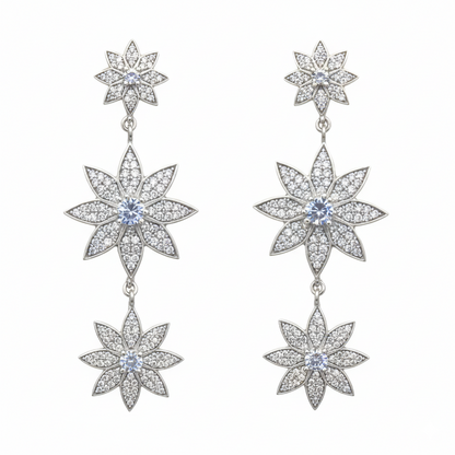 Pendientes Destellos de Andalucía Plata Shine