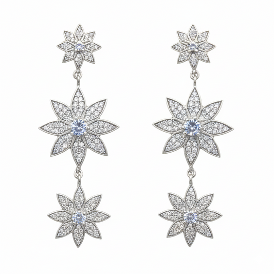 Pendientes Destellos de Andalucía Plata Shine