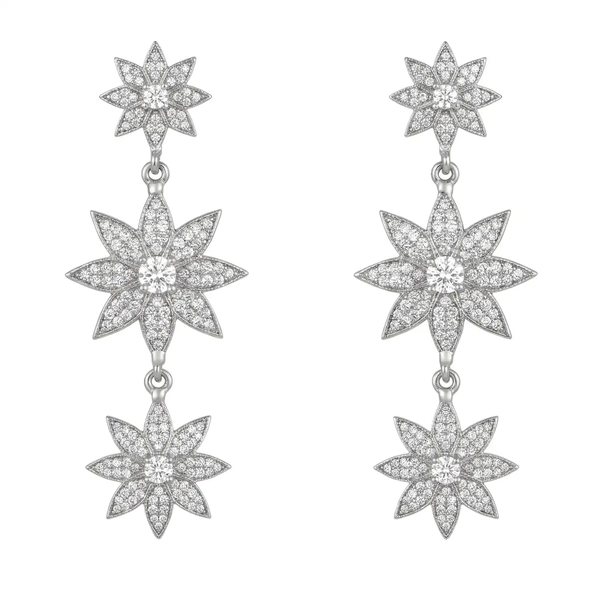 Pendientes Destellos de Andalucía Plata Shine