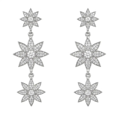 Pendientes Destellos de Andalucía Plata Shine