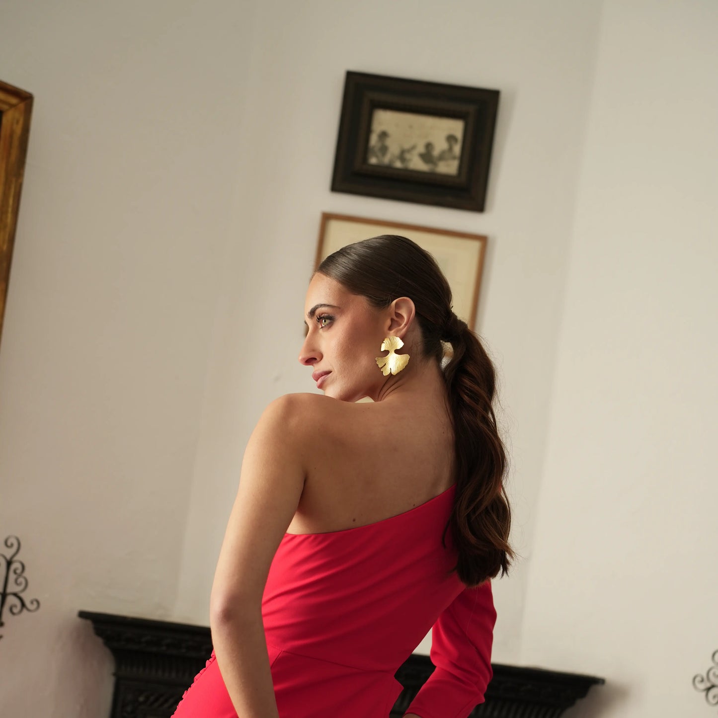 Double Ginkgo Earrings