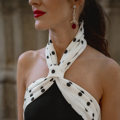 Pendientes Enjuto Plata Rojo