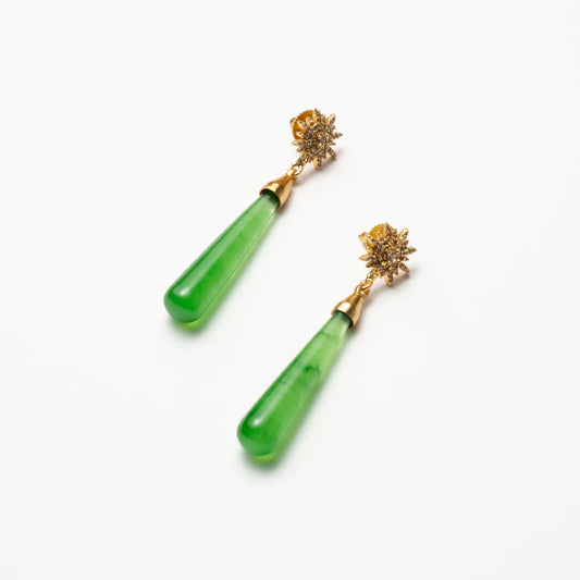 Pendientes Estrella Del Sur Ed. Limitada Verde