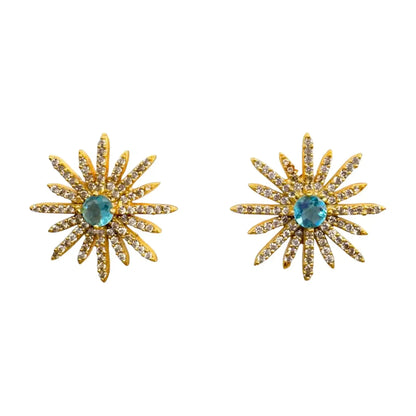 Shine Turquoise Blue Polar Star Earrings