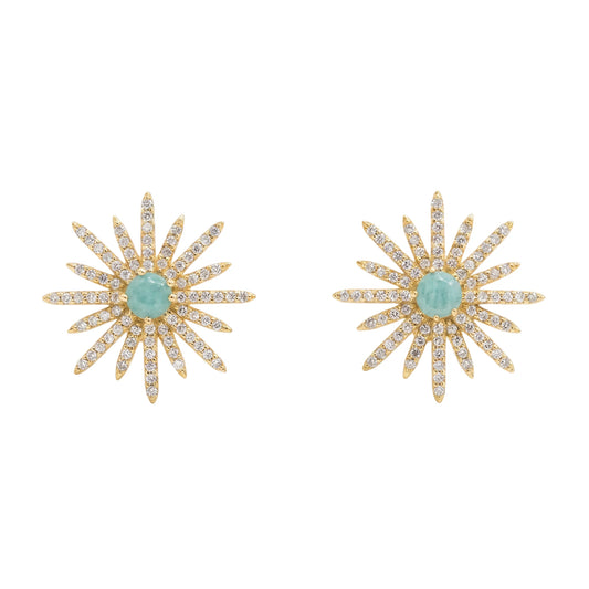 Pendientes Estrella Polar Ed. Limitada Amazonita shine