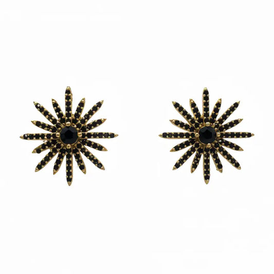 Pendientes Estrella Polar Negro