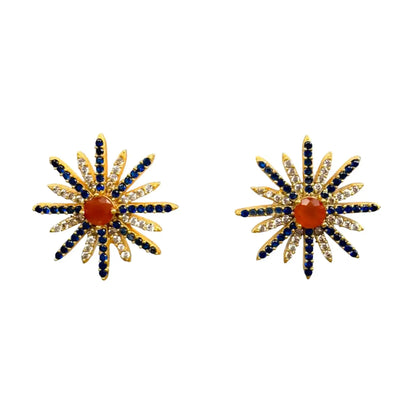Pendientes Estrella Polar Rojo y Azul Shine