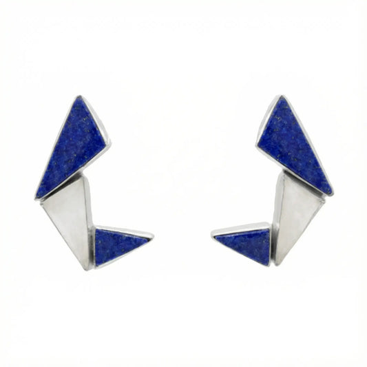 Pendientes Fénix Ed. Limitada Plata Azul y Blanco