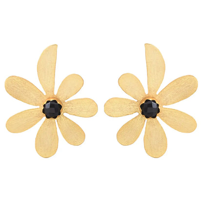 Pendientes Flor Jadea Negro