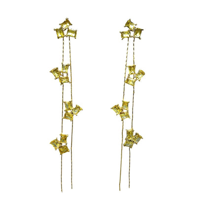 Pendientes Florescer Zc Amarillo