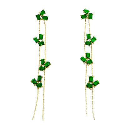 Pendientes Florescer Zc Verde