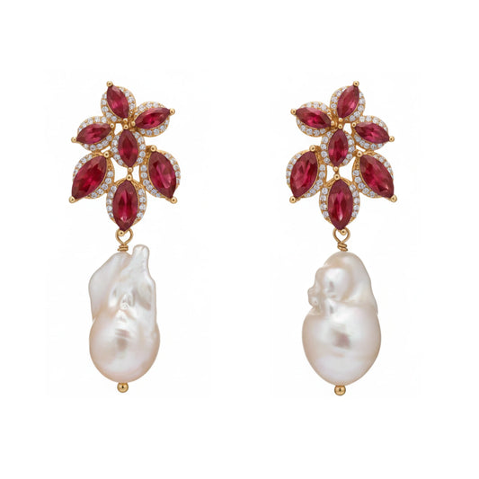 Pendientes Floría Rubí, Shine y Perla