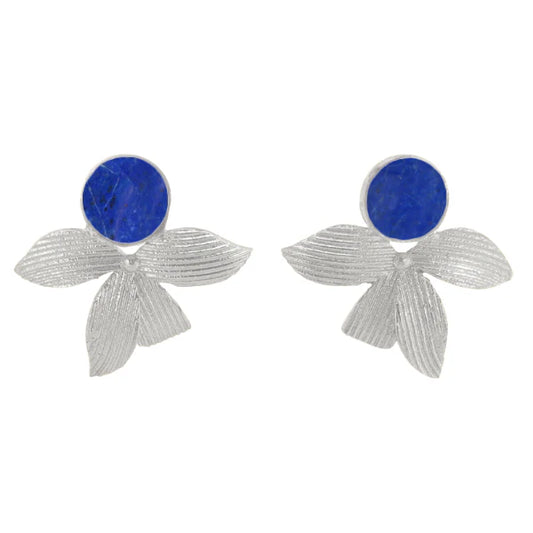 Pendientes Gràcia Ed. Limitada Plata Azul Lapis