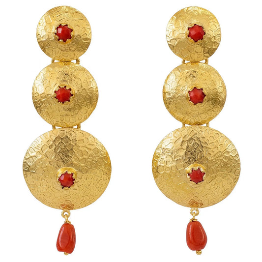 Pendientes Helios Rojo