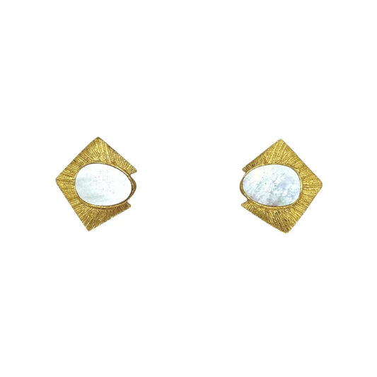 Pendientes Ígneo Blanco nácar