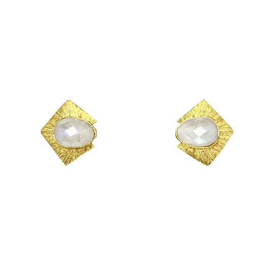 Pendientes Ígneo Piedra Lunar