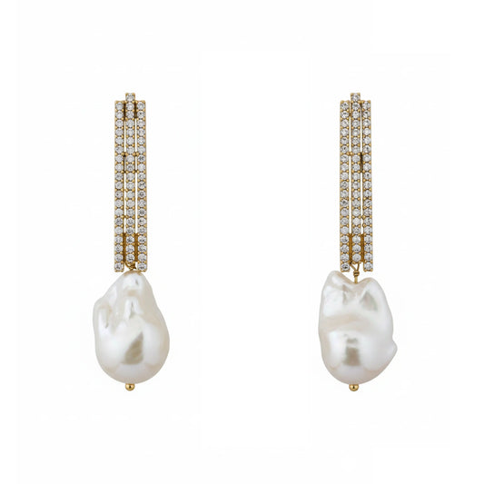 Pendientes Ilustre Shine Perla
