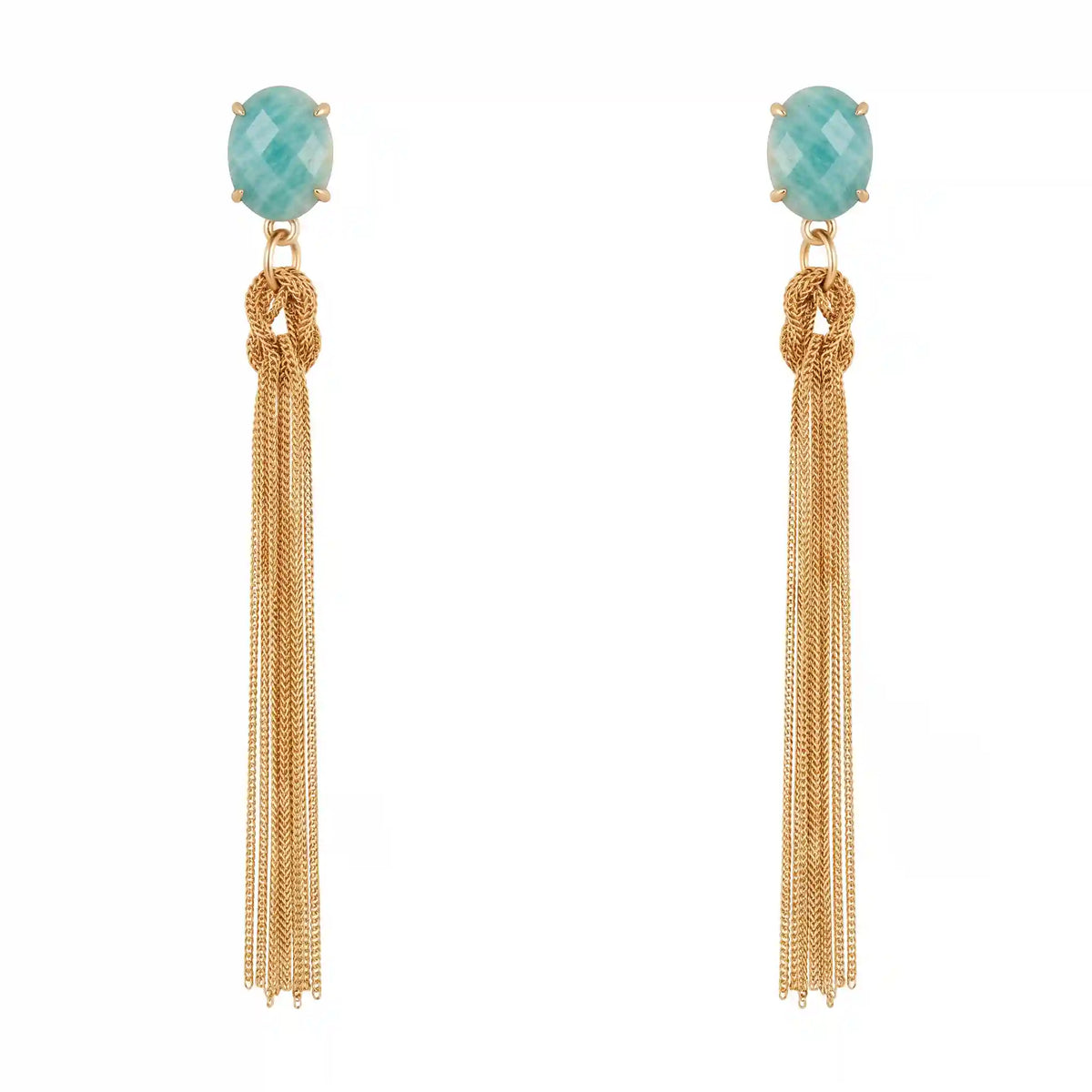 Pendientes Joan Ed. Limitada Verde agua amazonita