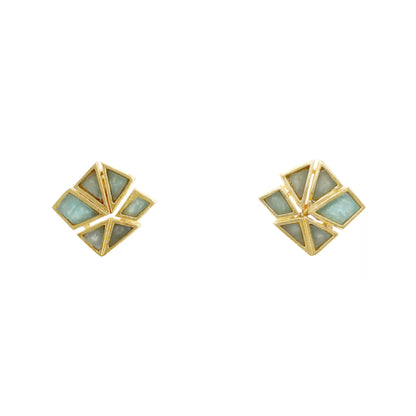Pendientes Lilis Verde Agua Amazonita