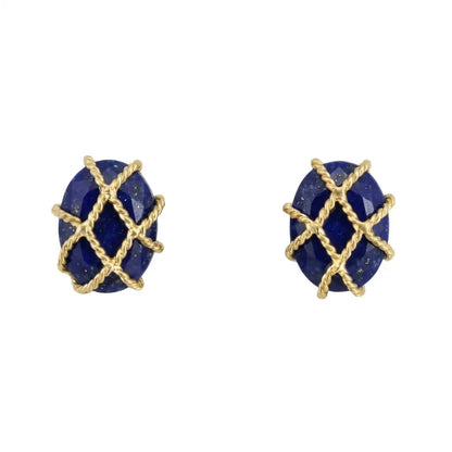 Pendientes Lorena Azul oscuro